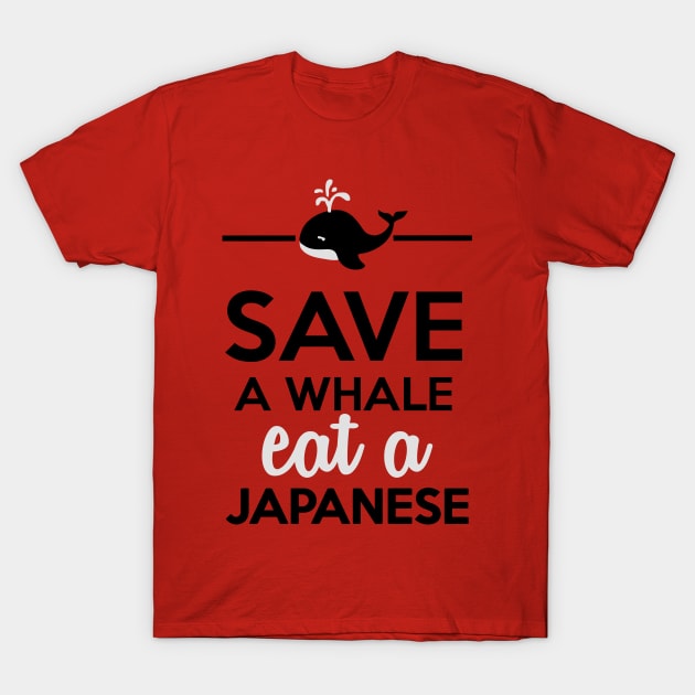 Eat & Drink - Save a Whale eat a Japanese T-Shirt by Quentin1984